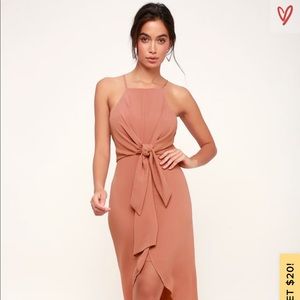 Lulus dress in dusty rose